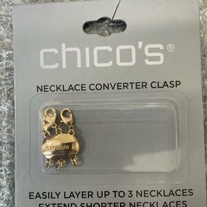 Chico's Gold Magnetic Necklace Converter